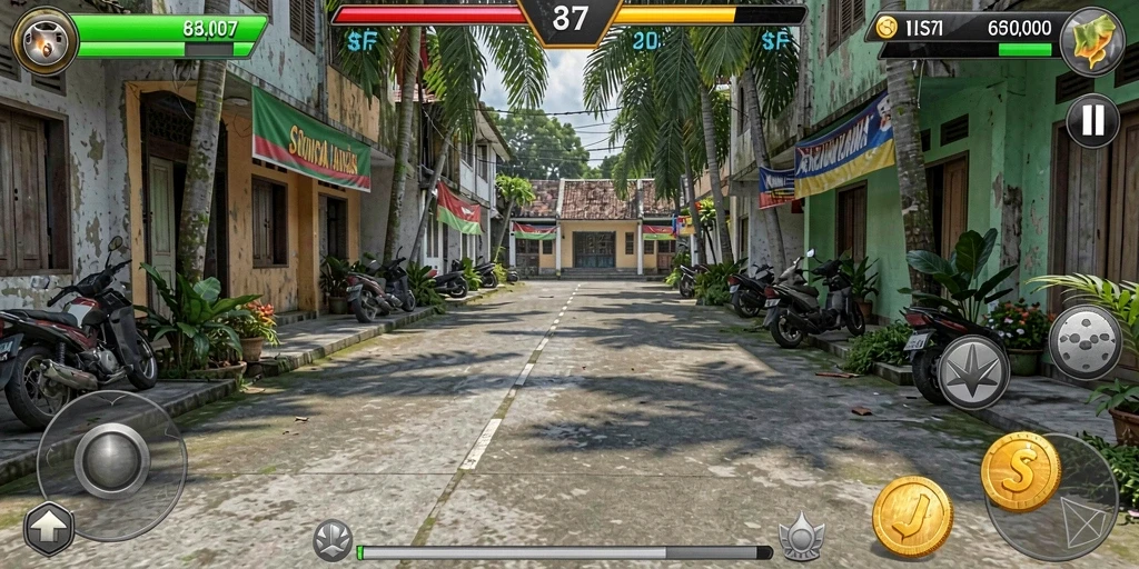 Mode permainan yang seru dan kompetitif.