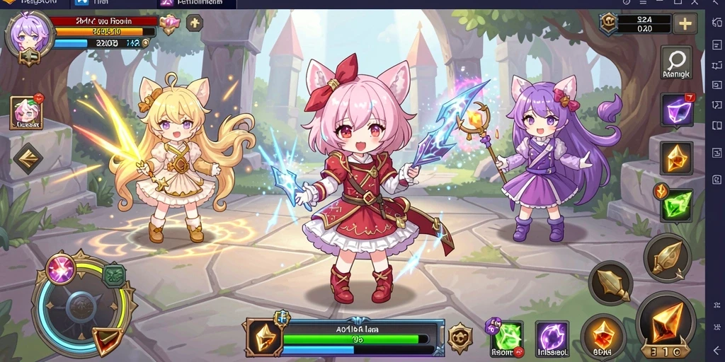 Screenshot memperlihatkan sistem reward dan pencapaian pemain.