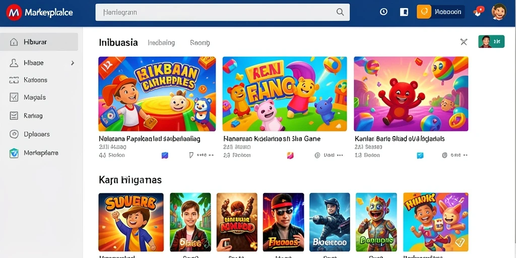 Momen seru saat bermain dengan teman-teman secara online.