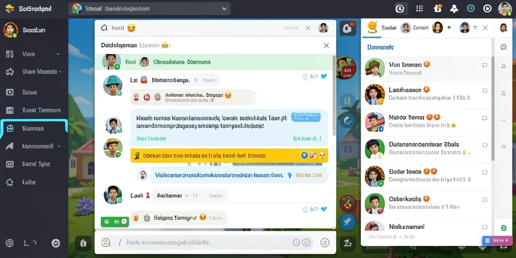 Screenshot menunjukkan fitur multiplayer dengan teman-teman.