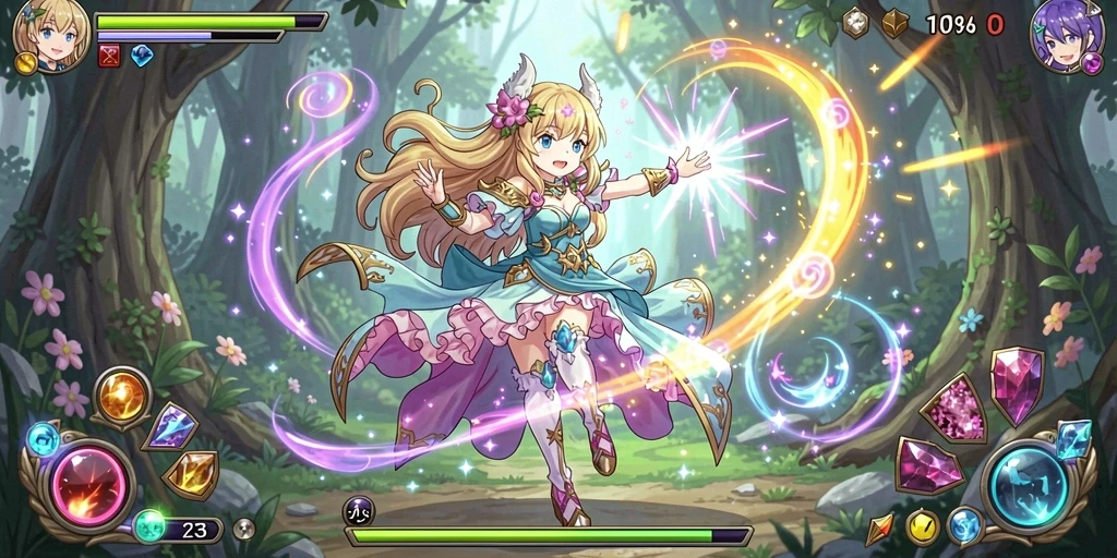 Visualisasi dunia game yang memukau dan detail.
