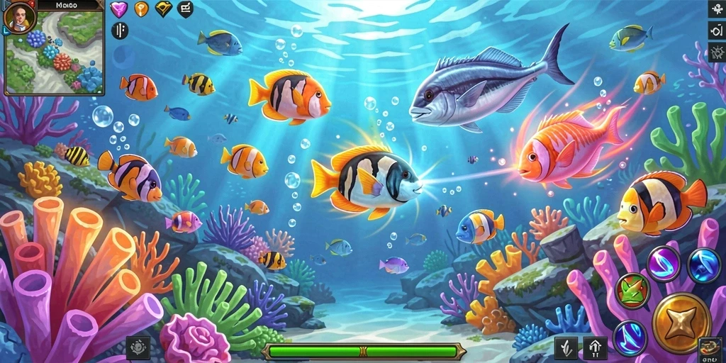 Screenshot menampilkan misi multiplayer dengan teman-teman.